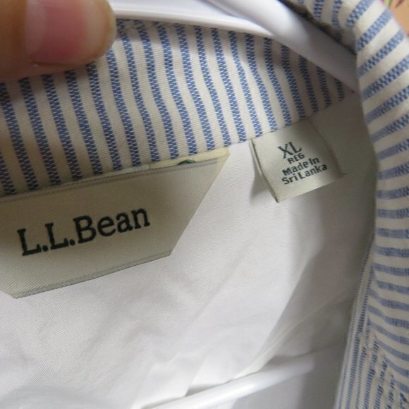 LL Bean unstructured striped blazer - Picture 3 of 6
